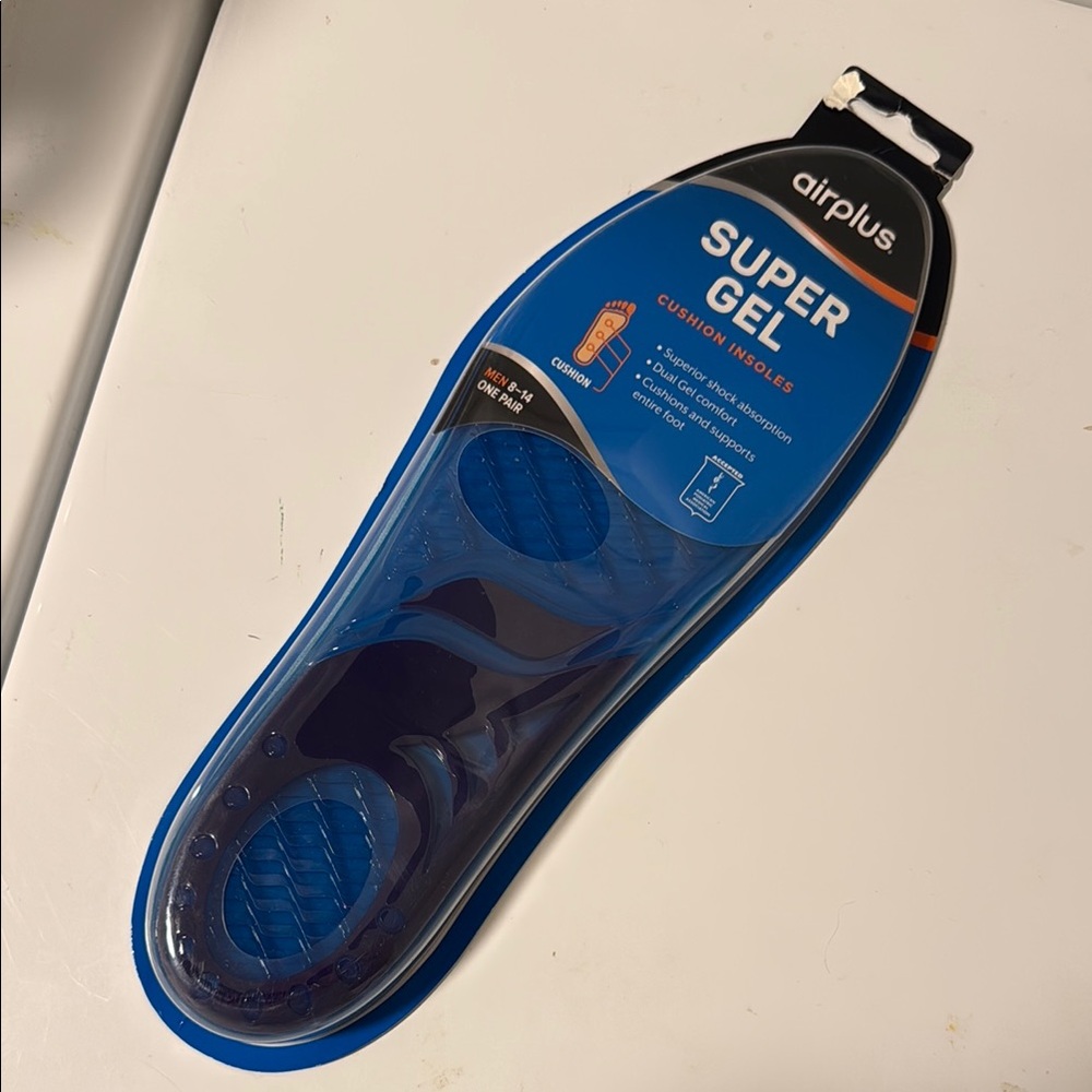 Super Gel Cushion Insoles - Blue